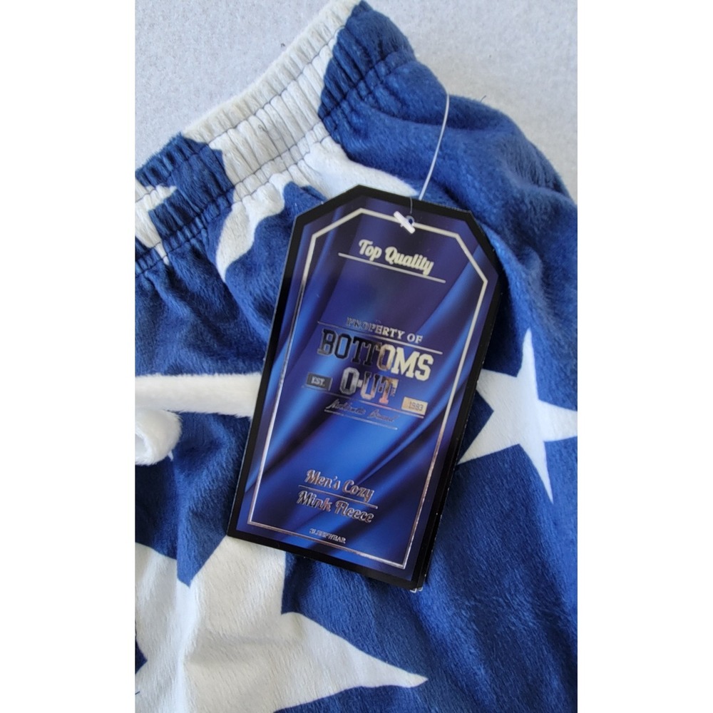 Bottoms‎ OUT Mens Stars Mink Fleece Lounging Pajama Pants Size   Large - Picture 6 of 11